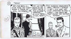 MILTON CANIFF Beautiful TERRY & PIRATES Original hand-drawn one-of-a-kind 1-5-42