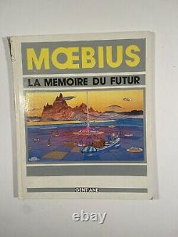 MOEBIUS ORIGINAL ART IN SIGNED BOOK! Moebius La Memoire Du Futur