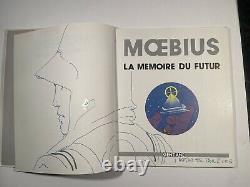 MOEBIUS ORIGINAL ART IN SIGNED BOOK! Moebius La Memoire Du Futur