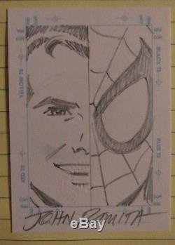 MSA 98 Fleer Marvel Silver Age Sketchagraph RARE Romita Spider-man Split Image