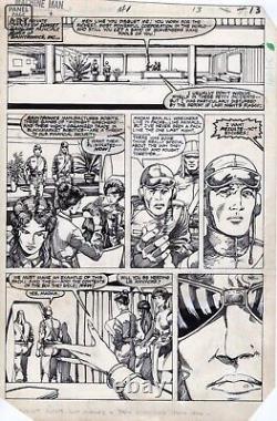 Machine Man #1 (1984) Pg. 13 ORIGINAL ART by Herb Trimpe and BARRY WINDSOR-SMITH