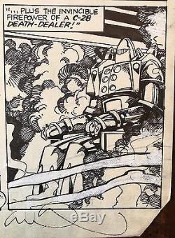 Machine Man Original Artwork Barry Windsor-Smith Herb Trimpe Signed Marvel