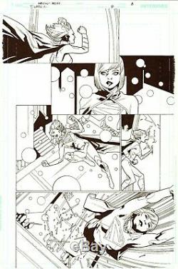 Mahmud Asrar 2013 Supergirl, Power Girl Original Art