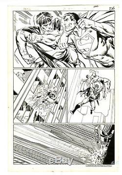 Man of Steel Original Comic Art #5 pg 26 Superman Bizarro ACTION Byrne SIGNED DC
