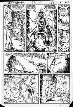 Marc Silvestri 1984 Conan The King #22 Original Art Page Marvel Comic Artwork