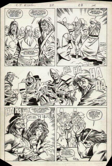 Marc Silvestri 1985 Conan The King #29 Original Comic Art Page Marvel Comics