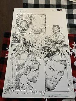 Marc Silvestri Original Art Page INFERNO Issue 2 Page 17 Image Wolverine Fame