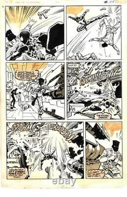 Marc Silvestri original art- Vintage Web of Spider-Man, Black Costume, Venom