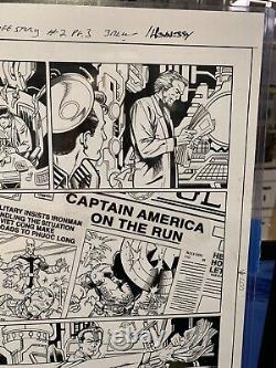 Mark Bagley Original Interior Art Hennessy Spider-man Life Story Issue 2 Page 3