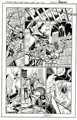 Mark Bagley Signed 2019 Spider-man Vs. Black Goblin Original Art