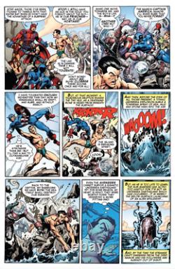 Mark Bagley Signed Original Art Captain America Tribute #1 / Stan Lee Jack Kirby