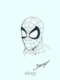 Mark Bagley Signed Original Marvel Comics Art Sketch The Amazing Spider-Man