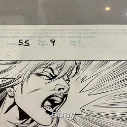 Mark Bagley Ultimate Spider-man #55 Original Art with Gwen Stacy Page 9