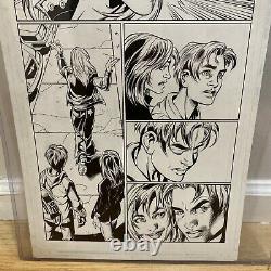 Mark Bagley Ultimate Spider-man #55 Original Art with Gwen Stacy Page 9