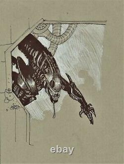 Mark Nelson Signed Aliens Attack Original Art! Free Shipping