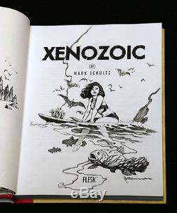 Mark Schultz Original Xenozoic Hannah Art Flesk Book Charity Auction