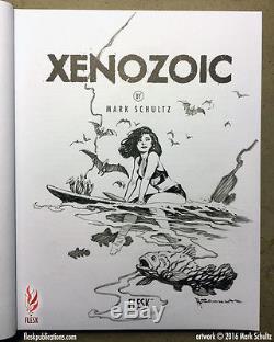 Mark Schultz Original Xenozoic Hannah Art Flesk Book Charity Auction