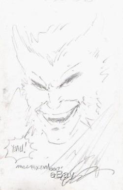 Mark Texeira 2009 Wolverine-weapon X Orig. Art-signed/ Sketched-free Shipping
