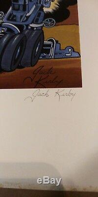 Marvel Captain America Red Skull 50th 1990 Hand Signed Jack Kirby Coa