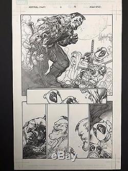 Marvel Deadpool Merc With A Mouth #6 Original Page 18 Art By Bong Dazo
