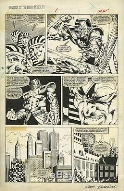 Marvel Graphic Novel 17 ORIGINAL ART Marc Silvestri Revenge LIVING MONOLITH 1985