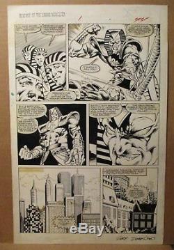 Marvel Graphic Novel 17 ORIGINAL ART Marc Silvestri Revenge LIVING MONOLITH 1985