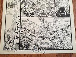 Marvel New Warriors Mark Bagley Original Comic Art / FIRST ISSUE / Signed