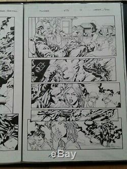 Marvel Punisher Max #75 Original Art Pages 2/5/7 Ken Lashley 11'' X 17