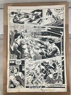 Marvel SHANG-CHI (DEADLY HANDS OF KUNG FU) #8 P. 15 (1976) Vosburg-Abel Original