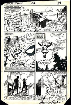 Marvel Team-Up #140 Original Art by Ron Frenz Spider-Man Black Widow