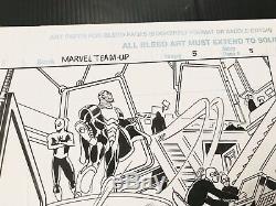 Marvel Team Up V2 #5 Page 5 Original Published Comic Art by Tom Grindberg 1997