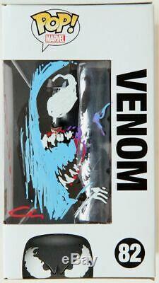 Marvel Venom Signed Funko Pop Clanton Crain Original Art /proof