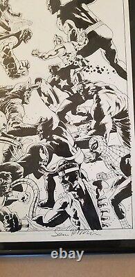 Marvel Zombies 1 Issue 5 Pg 6 splash. Spider-Man Venom Wolverine Cap Goblin