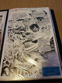 Marvel comic presents. Title page. Original comic art