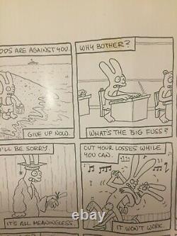 Matt Groening Signed RARE Life In Hell Poster 87