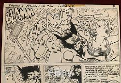 Michael (Mike) Golden original art Batman Family #16 p 40 Man Bat 1977