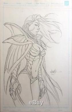 Michael Turner Original Comic Art Sketch 2005 Aspen Fathom