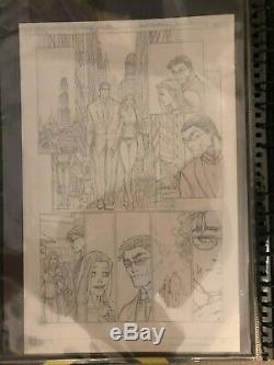 Michael Turner Original Supergirl Artwork Superman / Batman Issue 9 Page 14