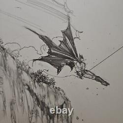 Michael Zulli Original Art Batman, 2002 11×17 Cliff Pencil Commission