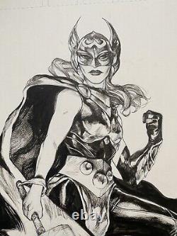 Mighty thor jane foster original Comic Art Illustration