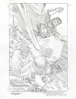 Mike Mayhew Original BATMAN/SUPERMAN #6 Variant Cover Sketch A