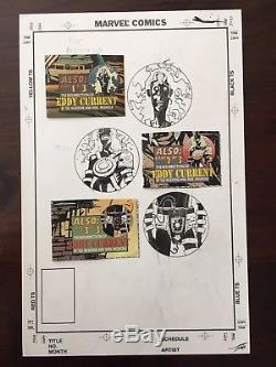 Mike Mignola Eddy Current ORIGINAL ART from THREE Covers