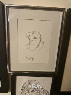 Mike Mignola Hellboy Convention Original Sketch Art