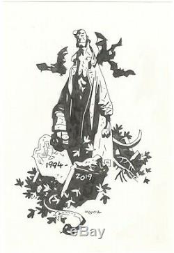 Mike Mignola Hellboy Original Comic Art 1994 to 2019 25 Year Anniversary