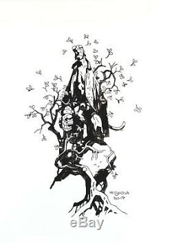 Mike Mignola Original Art Hellboy Sketch & Signed