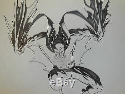 Mike ZECK BATMAN ORIGINAL ART signed