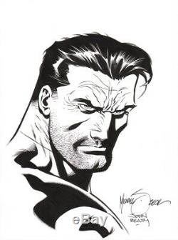 Mike Zeck & John Beatty Signed Original Marvel Comic Art Sketch The Punisher
