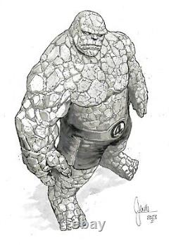 Mikel Janin Original Artwork The Thing Fantastic Four 9x12 Art