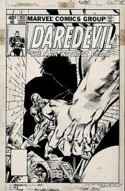 Miller, Frank Daredevil #163 Cover Art (daredevil Vs. Incredible Hulk!) 1980