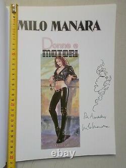 Milo Manara Dessin Original Signé, sur Donne e Motori 2003